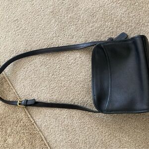 Coach Black Leather Crossbody Bag